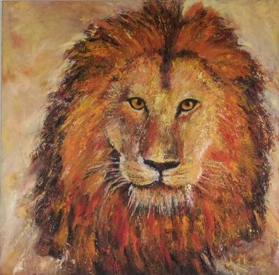 Lion huile 60x60 260 